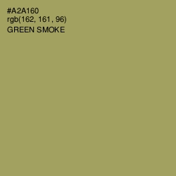 #A2A160 - Green Smoke Color Image